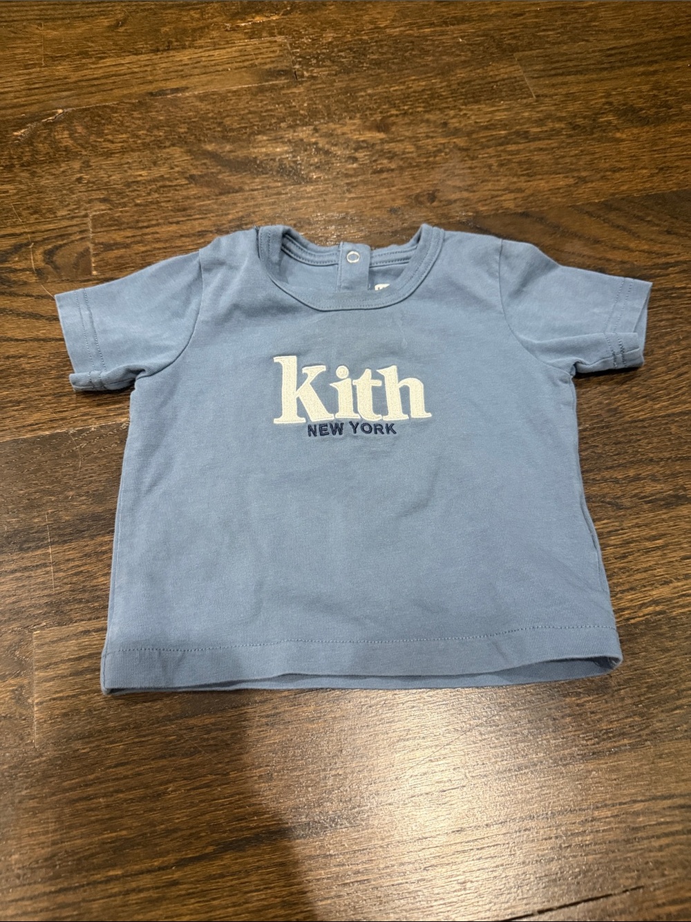 Kith Kids Light Blue Logo Short Sleeve Tee 12-18 months